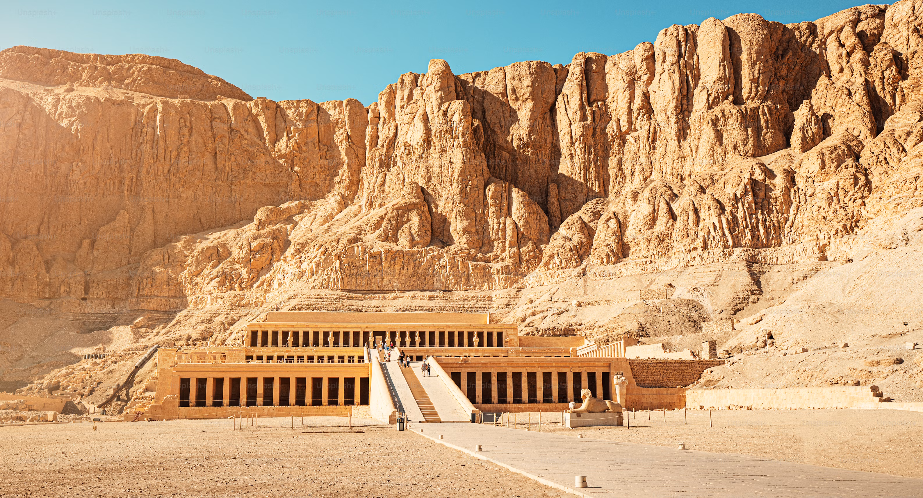 Abu Simbel Temple with Ramses II statues